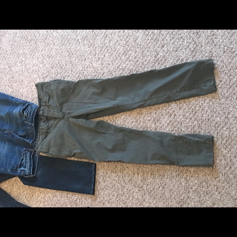 Olive green American eagle pants
